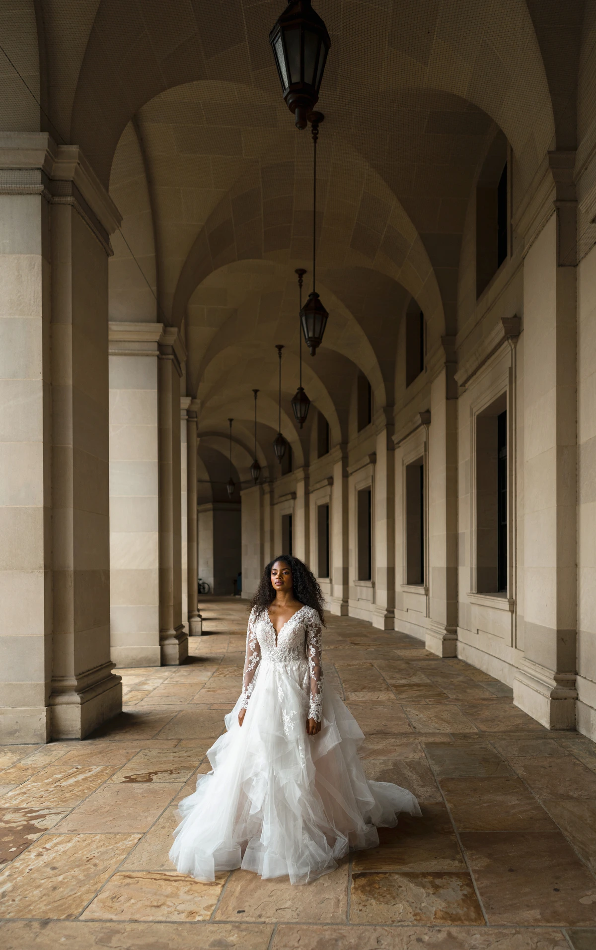 Sparkling Lace and Tulle Ballgown Wedding Dress