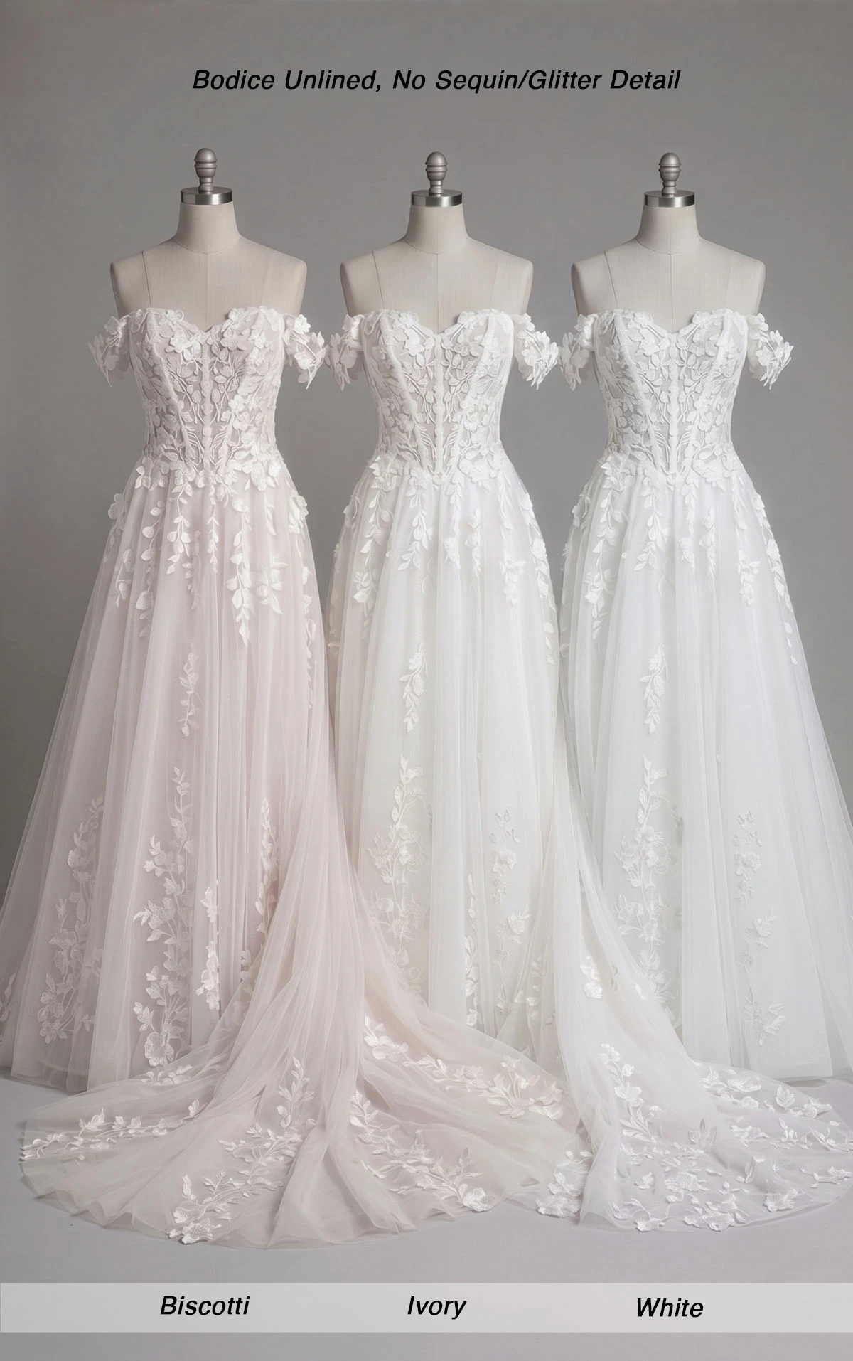 Romantic Princess Ballgown Wedding Dress in Lace and Tulle - Image 3
